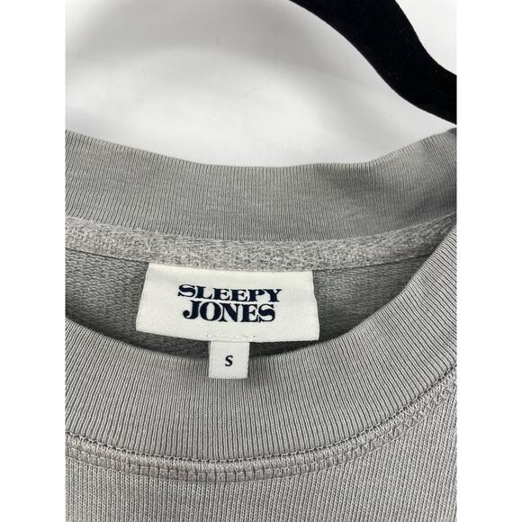 Sleepy Jones Sleep Dress Womens Small Drawstring Waist Sweatshirt Gray Pullover - Picture 3 of 4
